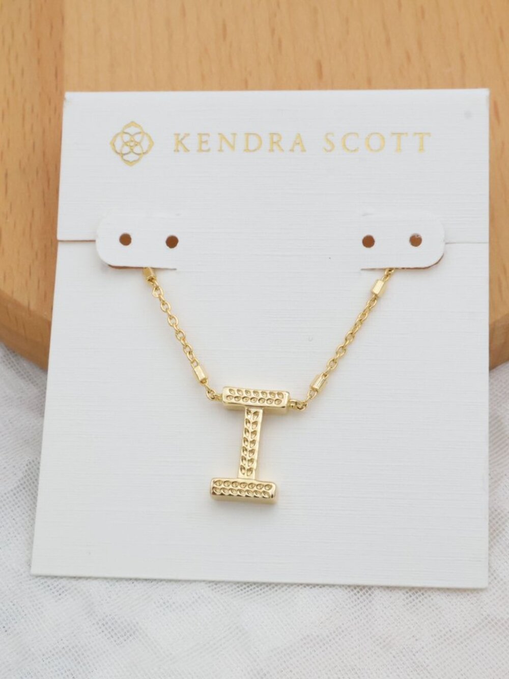 Kendra Scott Letter I Pendant Necklace Gold